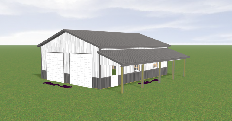 30 by 40 by 12 post frame building