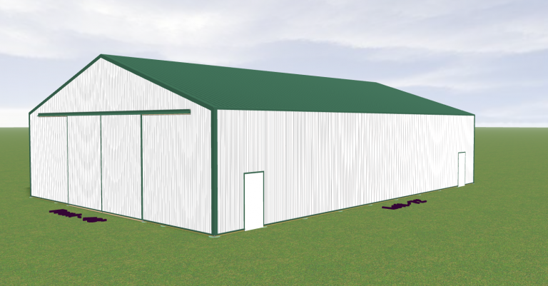 48 by 72 by 14 post frame building