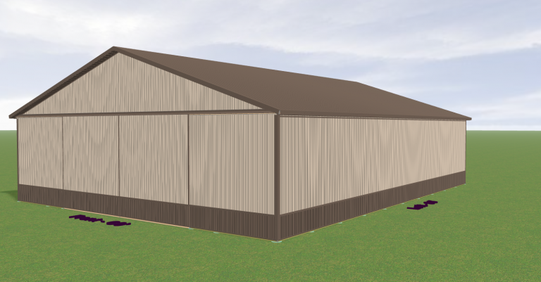 60 by 80 by 16 post frame building