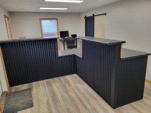 3/4 Corrugated Metal Panel in Onyx Black