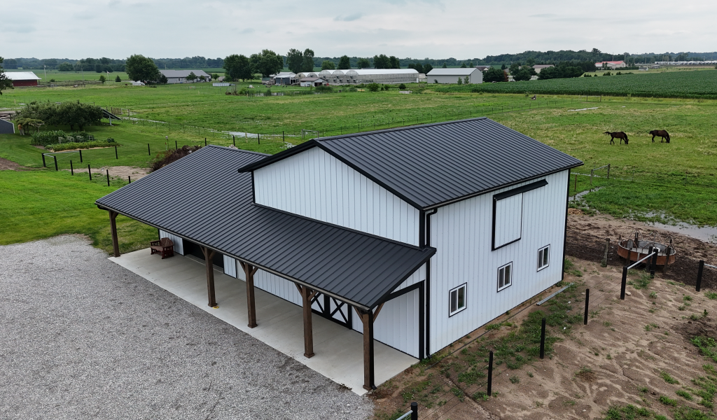 RX-4 Metal Roofing Arctic Brilliant White and Onyx Black