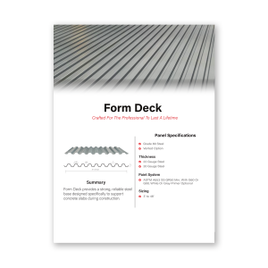Form Deck brochure cover