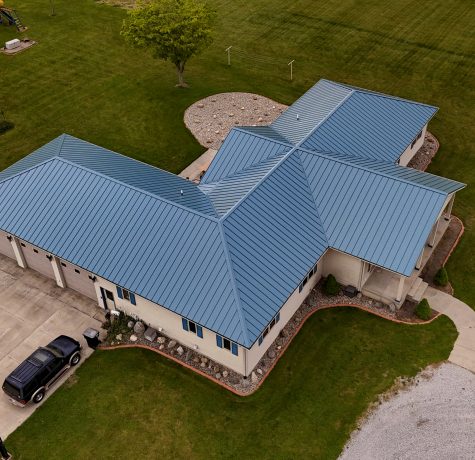 Ocean Blue Standing Seam Roof