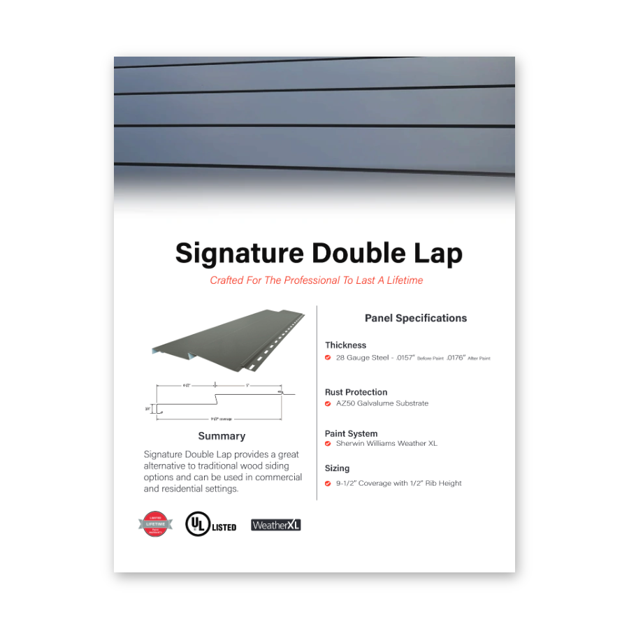 Signature Double Lap brochure cover thumbnail